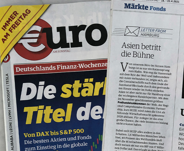 INVIOS in der „Euro am Sonntag”: Asien betritt die Bühne