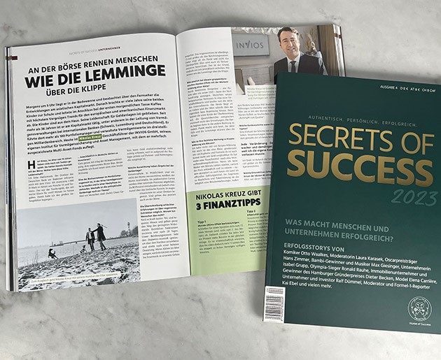 INVIOS im Secrets of Success Magazin | „An der Börse rennen Menschen wie Lemminge über die Klippe.”