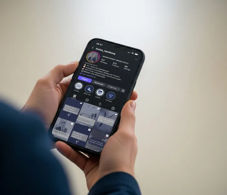 Smartphone mit Social Media